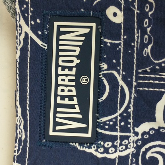 Vilebrequin Navy and White Octopus Swim Trunks - Picture 7 of 12